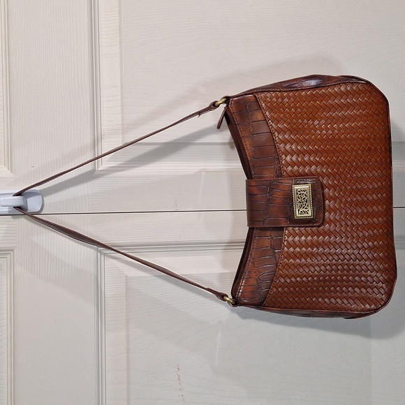 Coldwater Creek medium faux leather handbag - brown - Picture 1 of 6